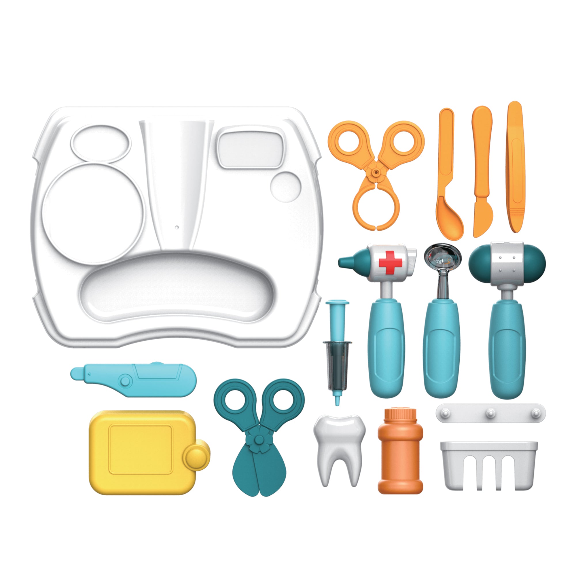 Set de juego de maletas médicas para médicos y dentistas (18 piezas) 