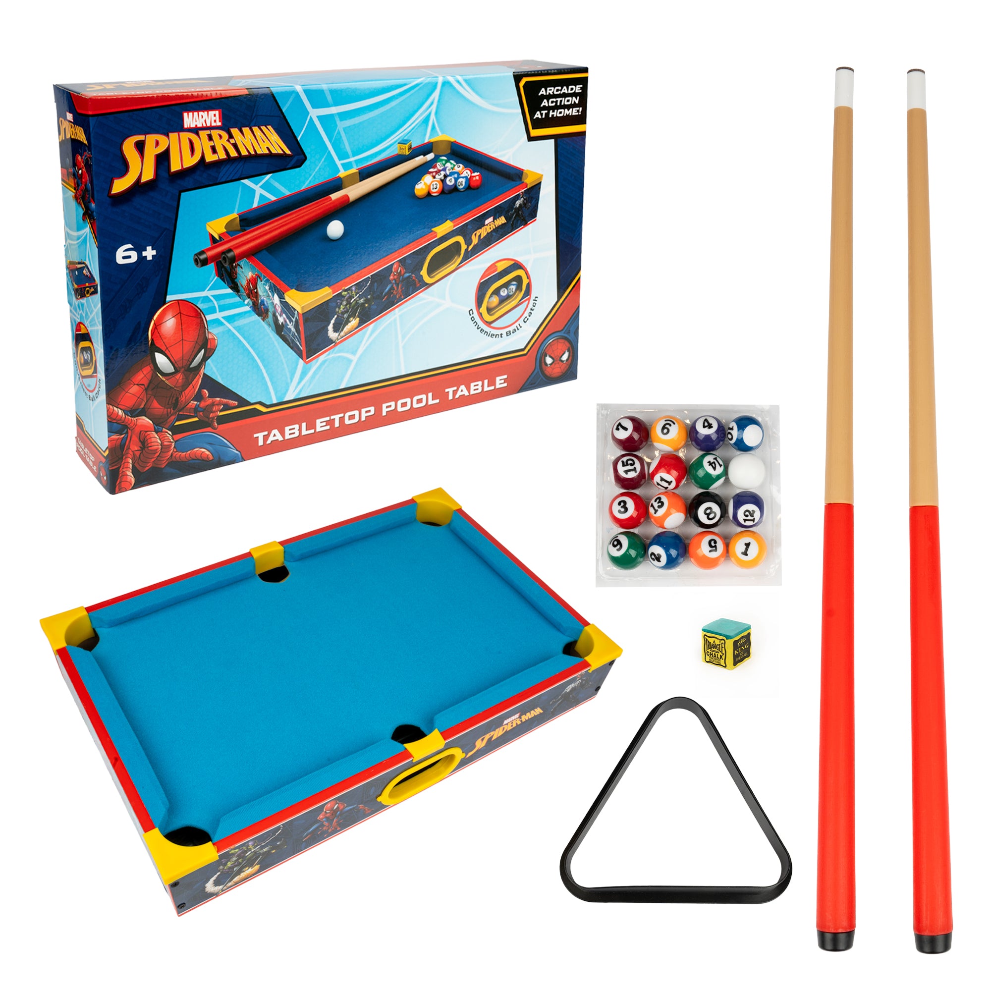 Mesa de billar de madera de Spider-Man