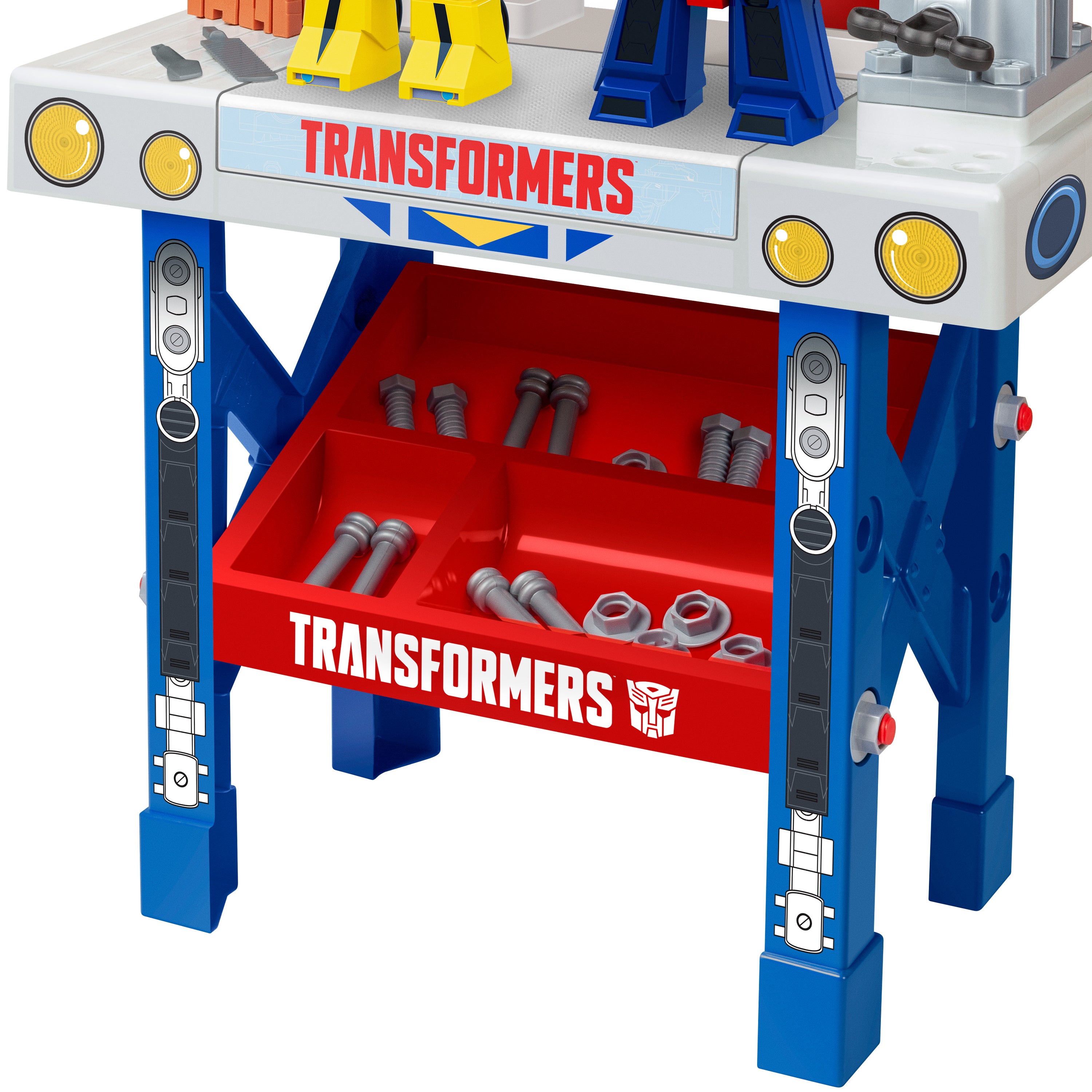 Banco de herramientas de Spider-Man con coche desmontable (84 piezas)