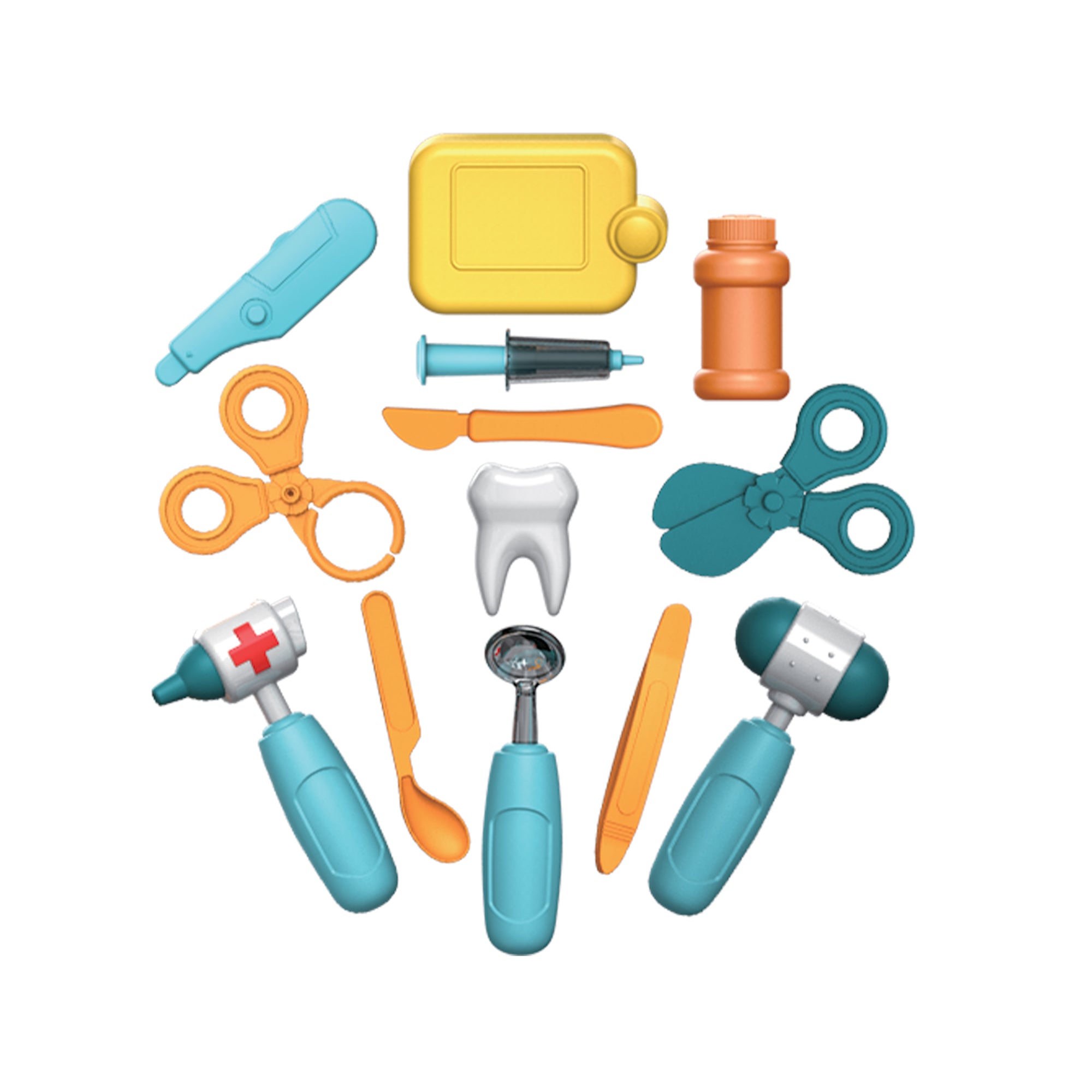 Set de juego de maletas médicas para médicos y dentistas (18 piezas) 