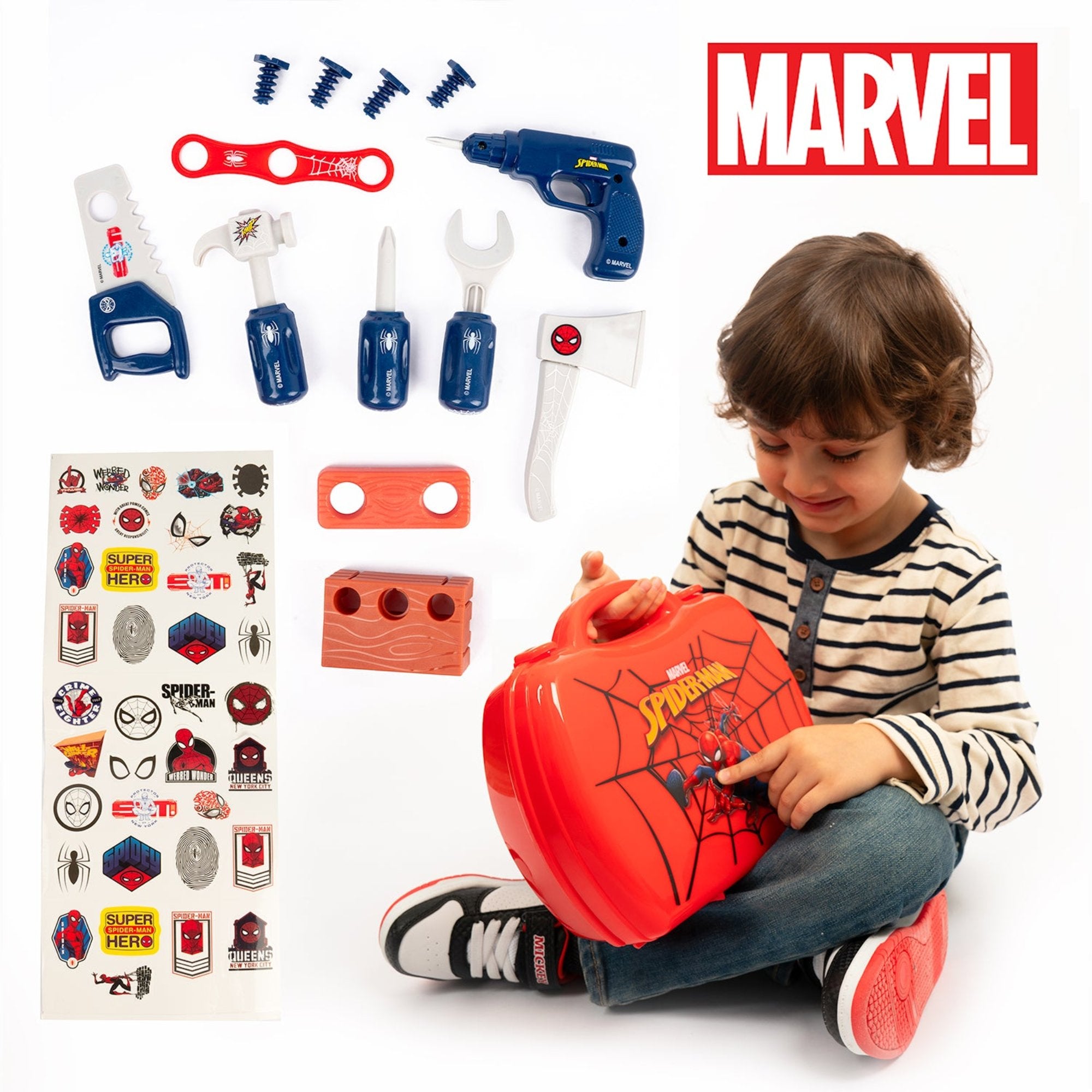 Maleta de herramientas de Spider-Man Handyman de 19 piezas