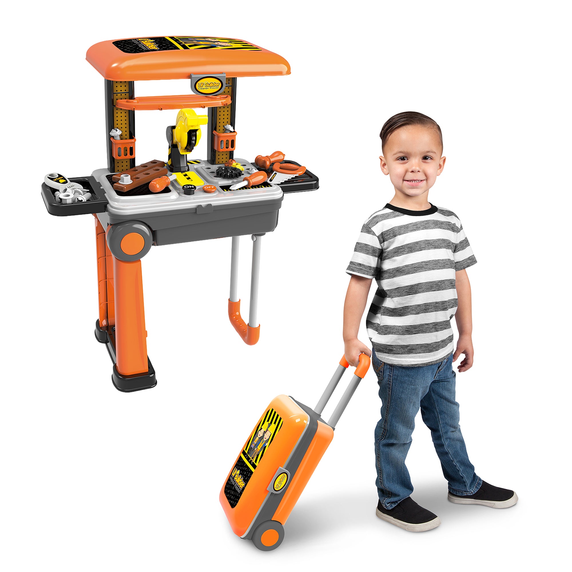 Lil' Builder Luggage Playset (36 piece)