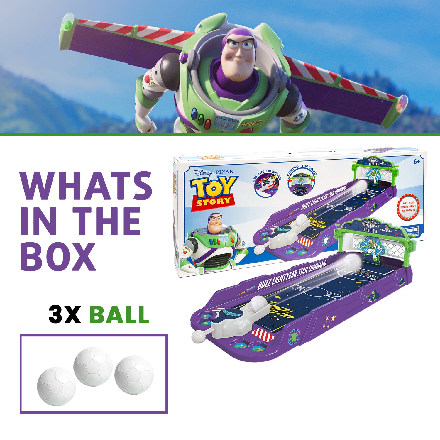 Juego de fútbol de Buzz Lightyear