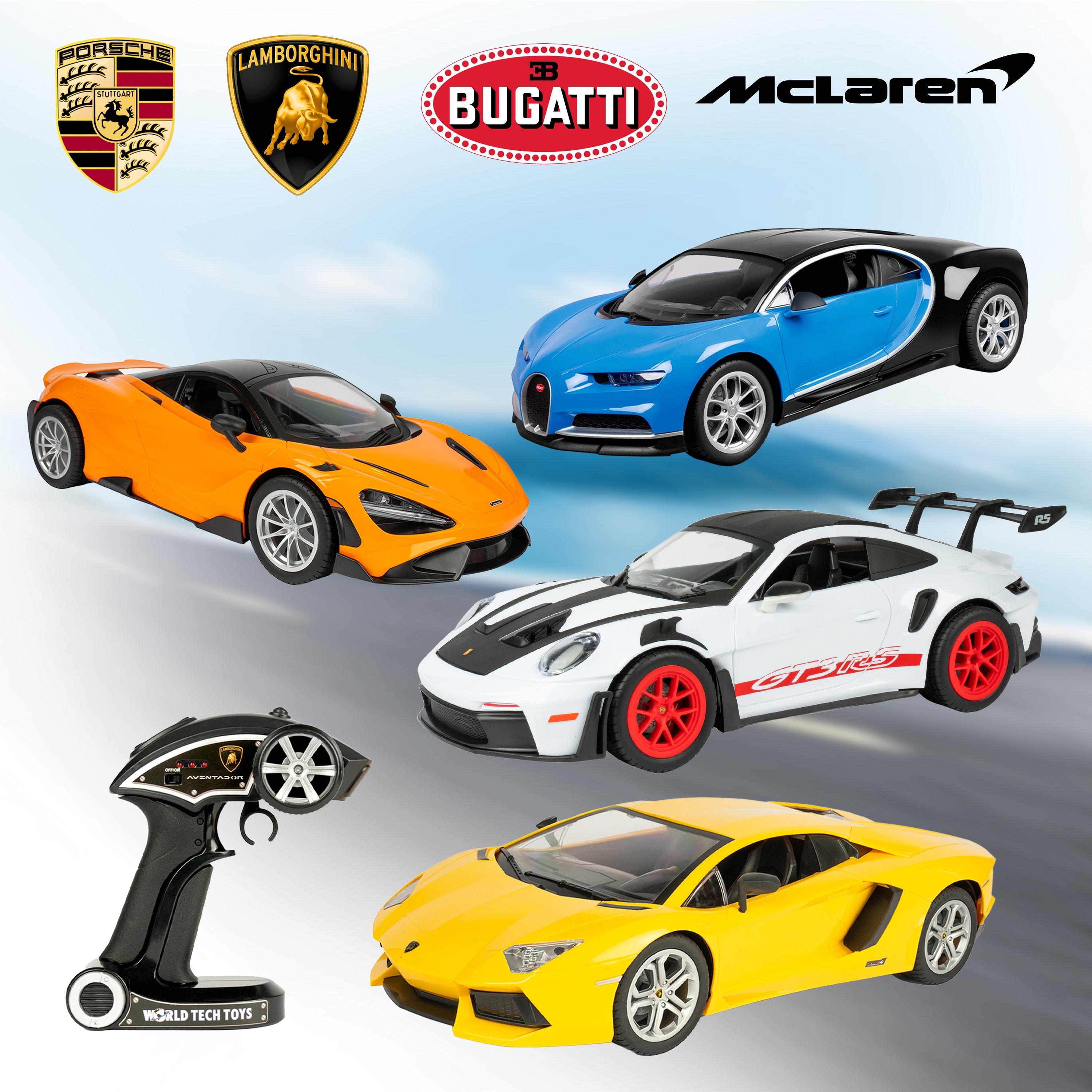 Exotic Supercars 15MPH Top Speed 5Wh Rechargeable Battery