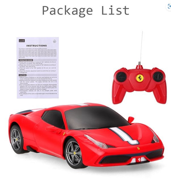 Ferrari 458 Speciale A 27 MHz con licencia Rastar 1:24 RTR Electr