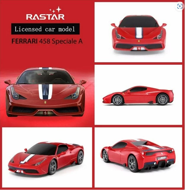 Ferrari 458 Speciale A 27 MHz con licencia Rastar 1:24 RTR Electr