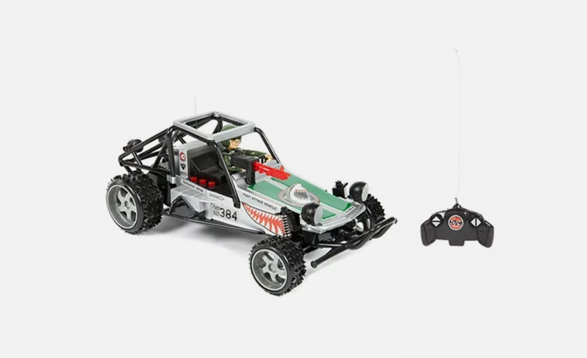 Buggy eléctrico RC Top Speed ​​Desert Racer Shark Camo 1:16