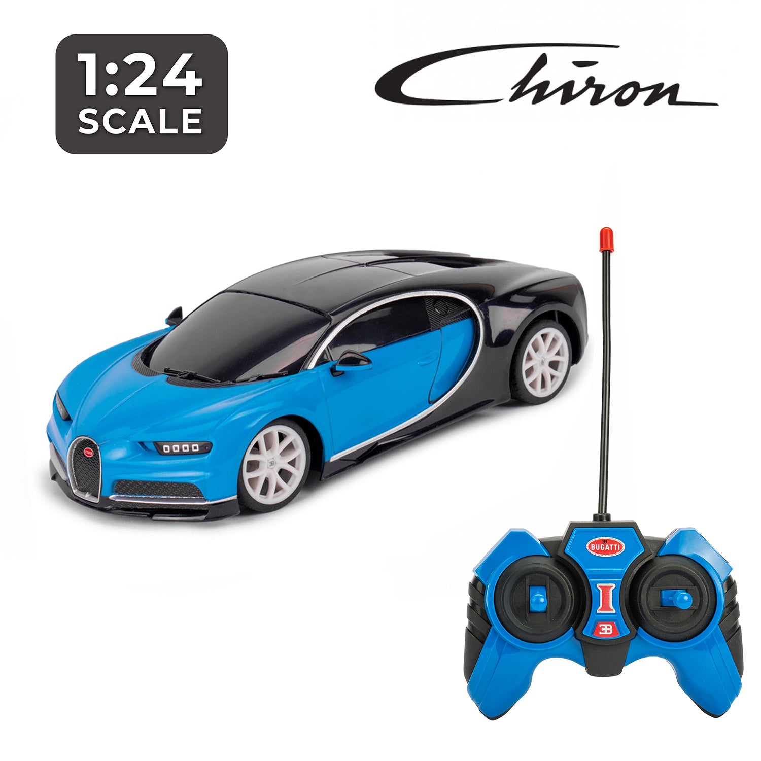 Bugatti Chiron 1:24 - Coche eléctrico RC con todas las funciones