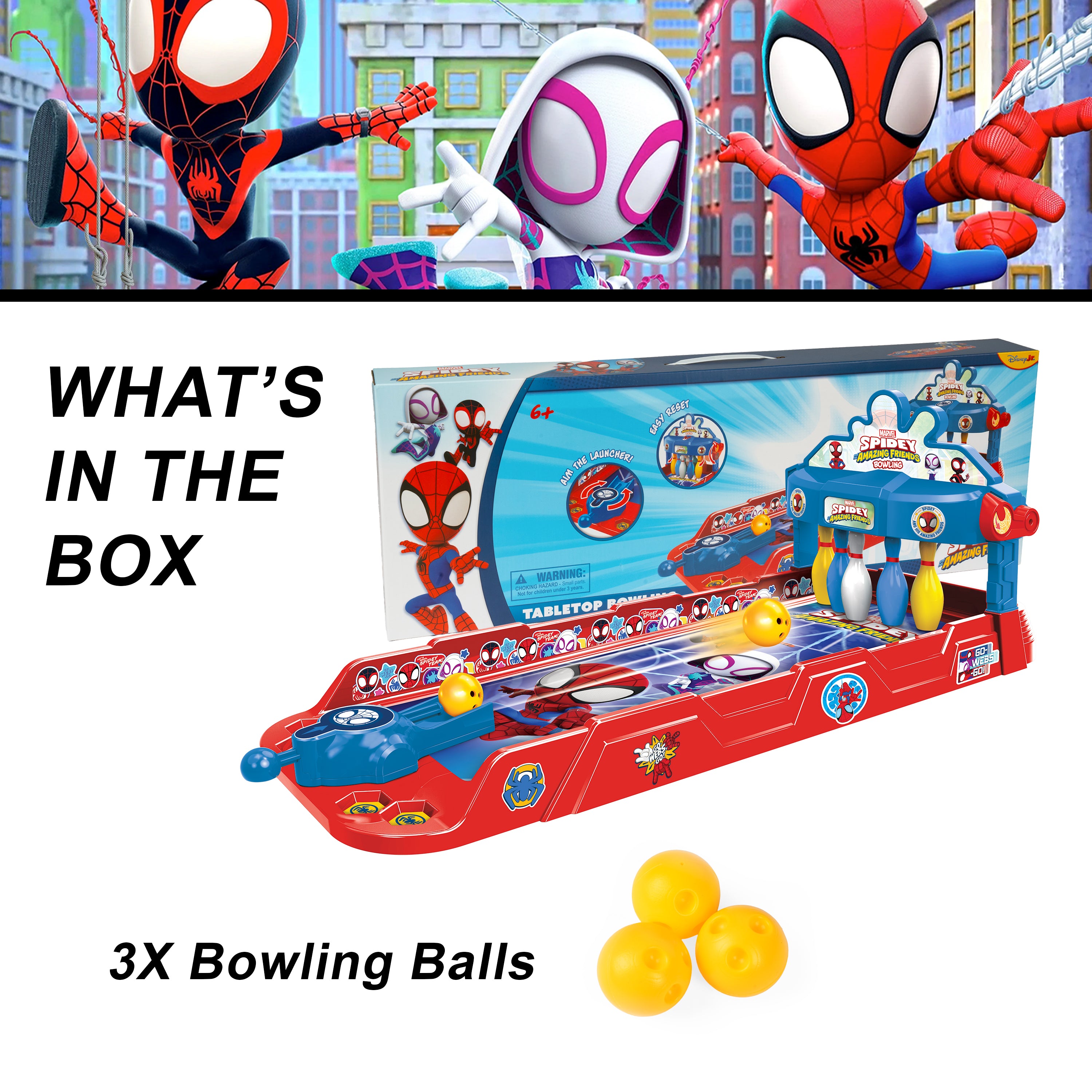 Spidey & his Amazing Friends Tabletop Bowling Play Set