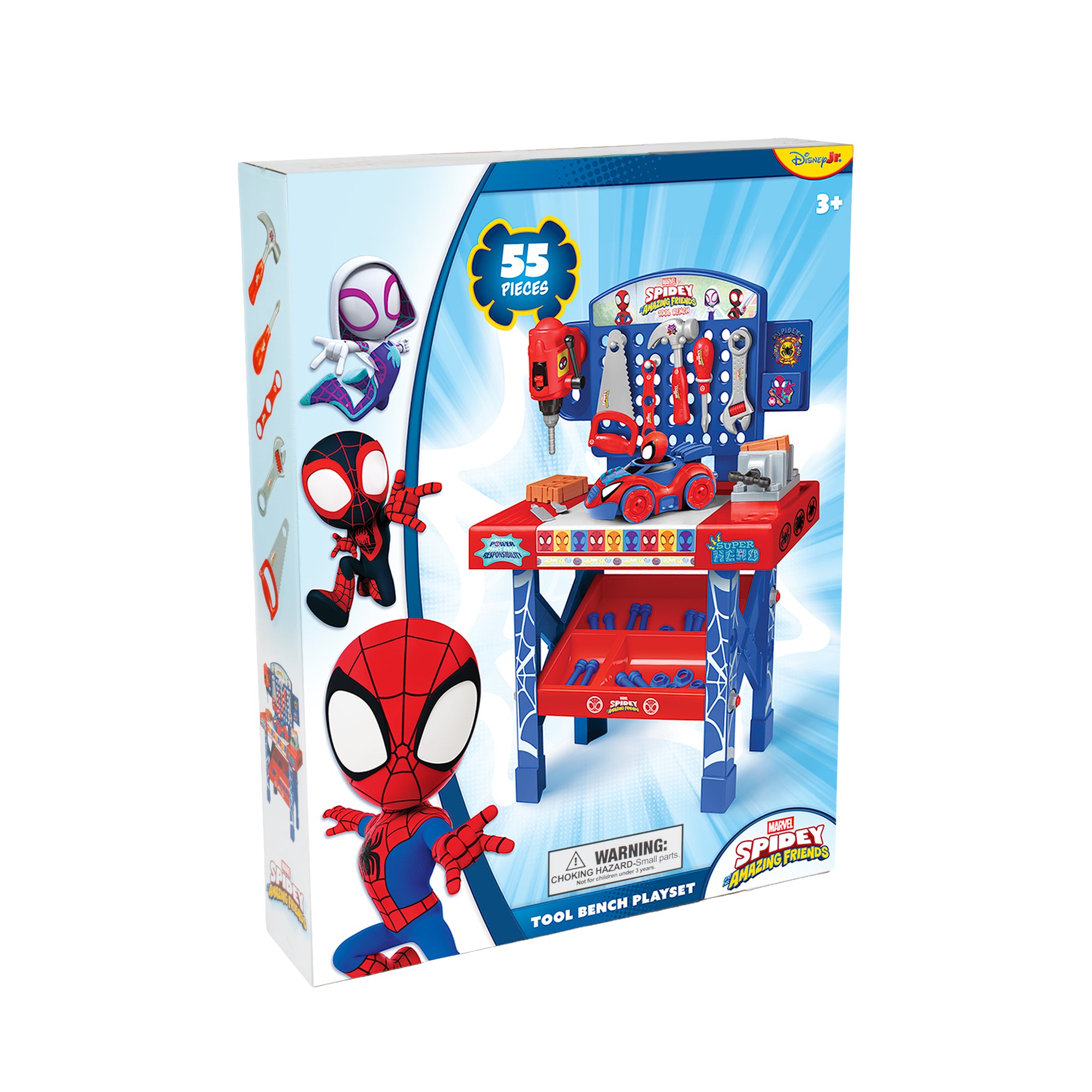 Spidey and His Amazing Friends Tool Bench Playset (55 Pieces)