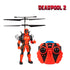Figura voladora a control remoto con jetpack de Deadpool 