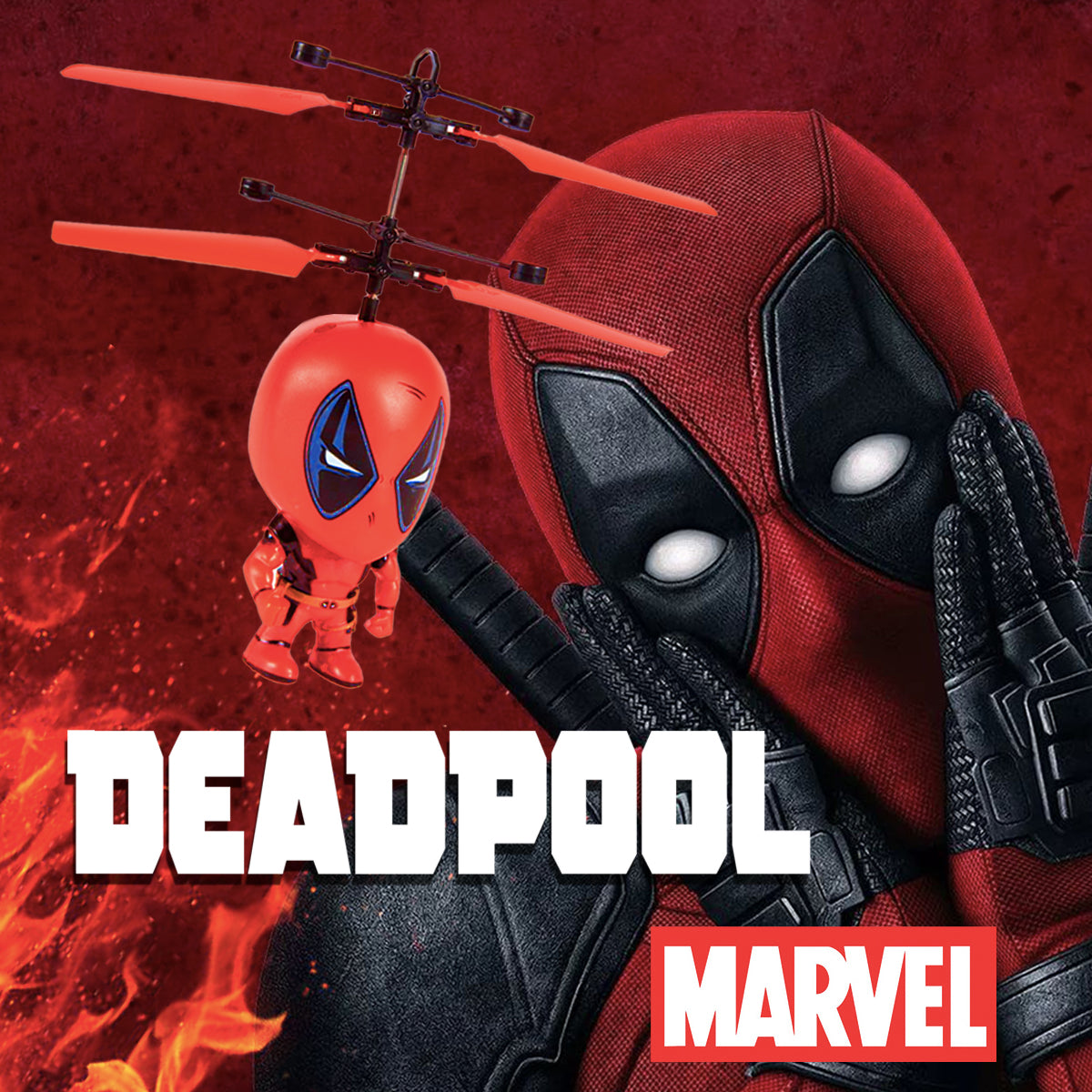 OVNI de cabeza grande de Deadpool