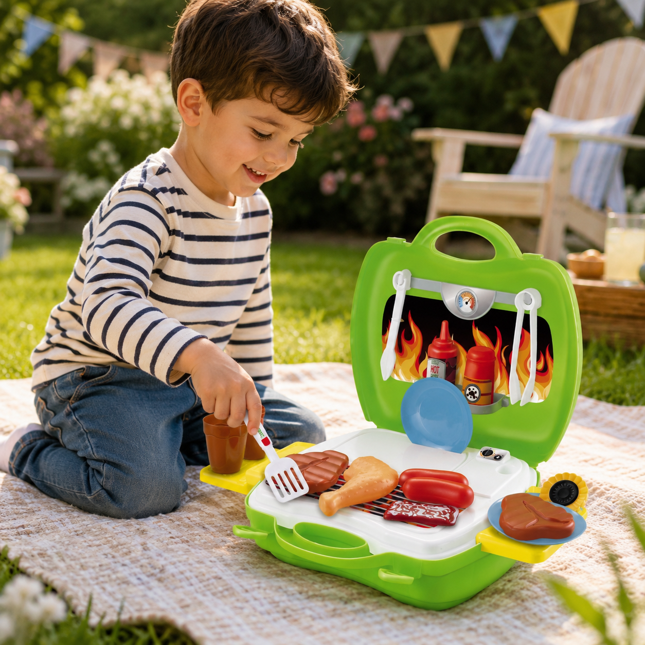 BBQ Kids Grill Playset (22 Pieces)