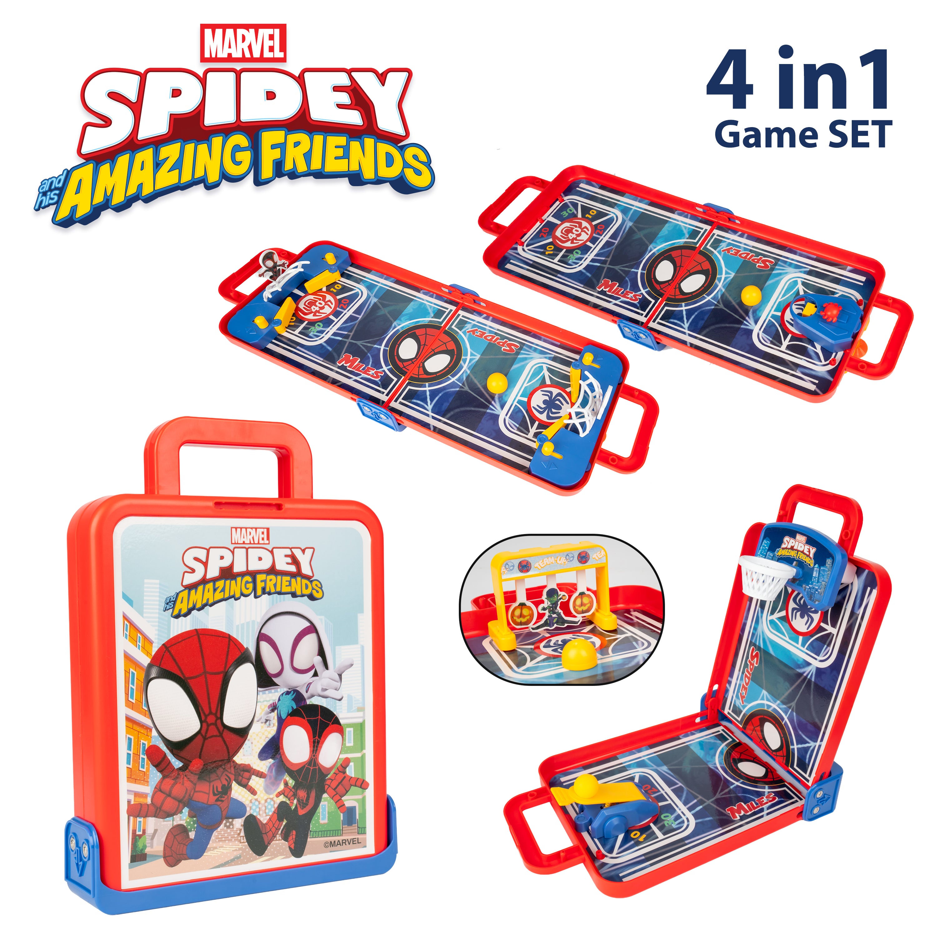 Juego de mesa 4 en 1 de Spidey y sus increíbles amigos
