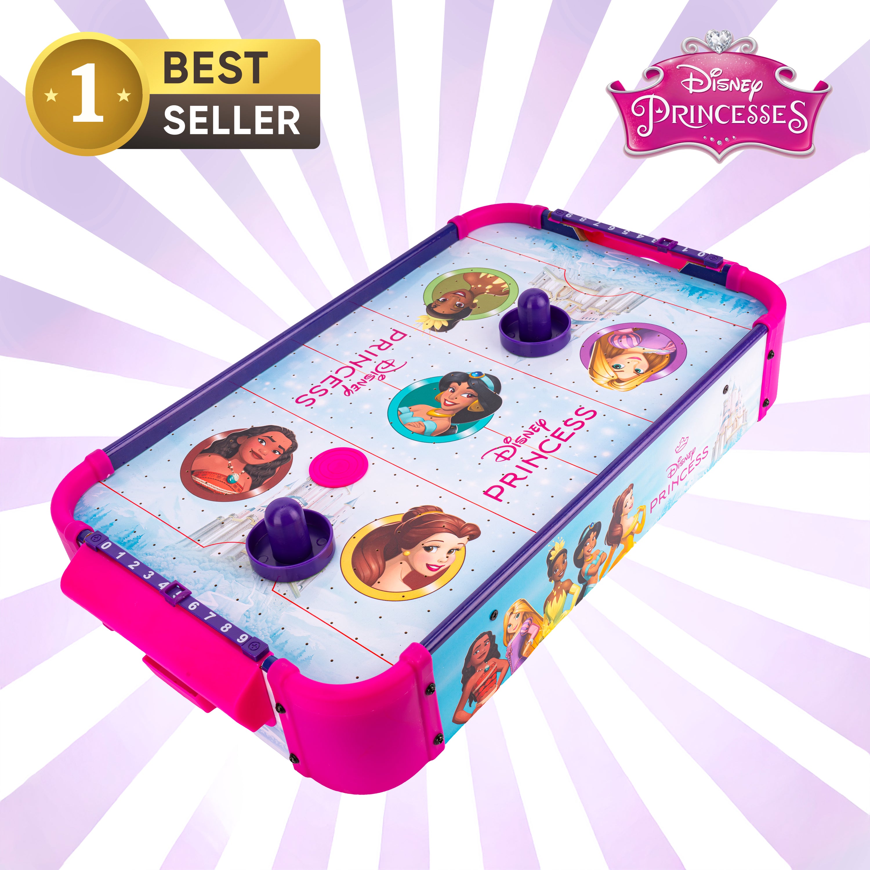 Disney Princess Wooden Electronic Air Hockey Table