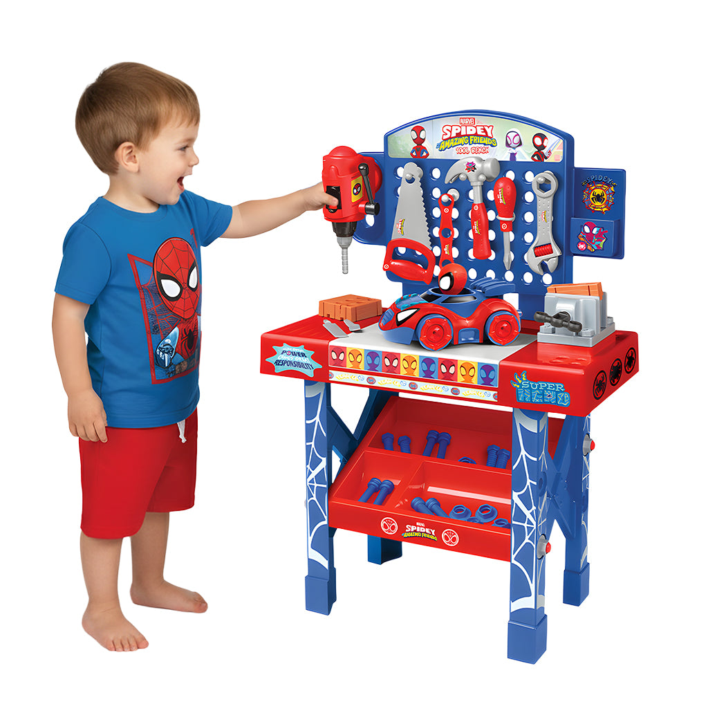 Spidey and His Amazing Friends Tool Bench Playset (55 Pieces)