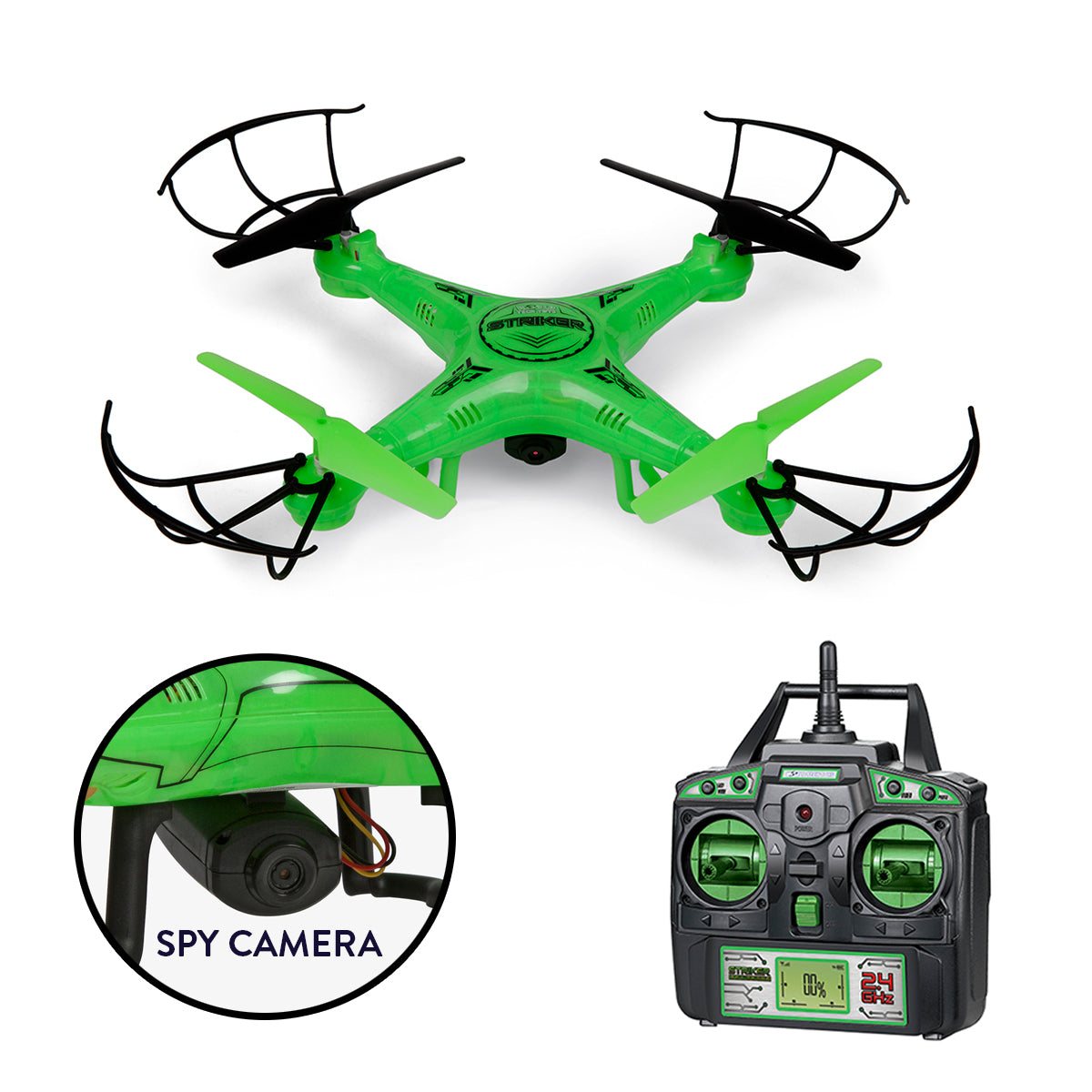 Glow In The Dark Striker Drone Picture & Video RC Quadcopter