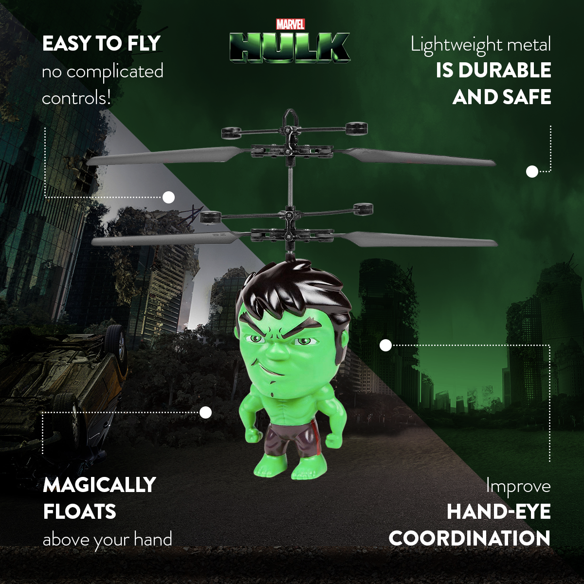 OVNI de cabeza grande de Hulk