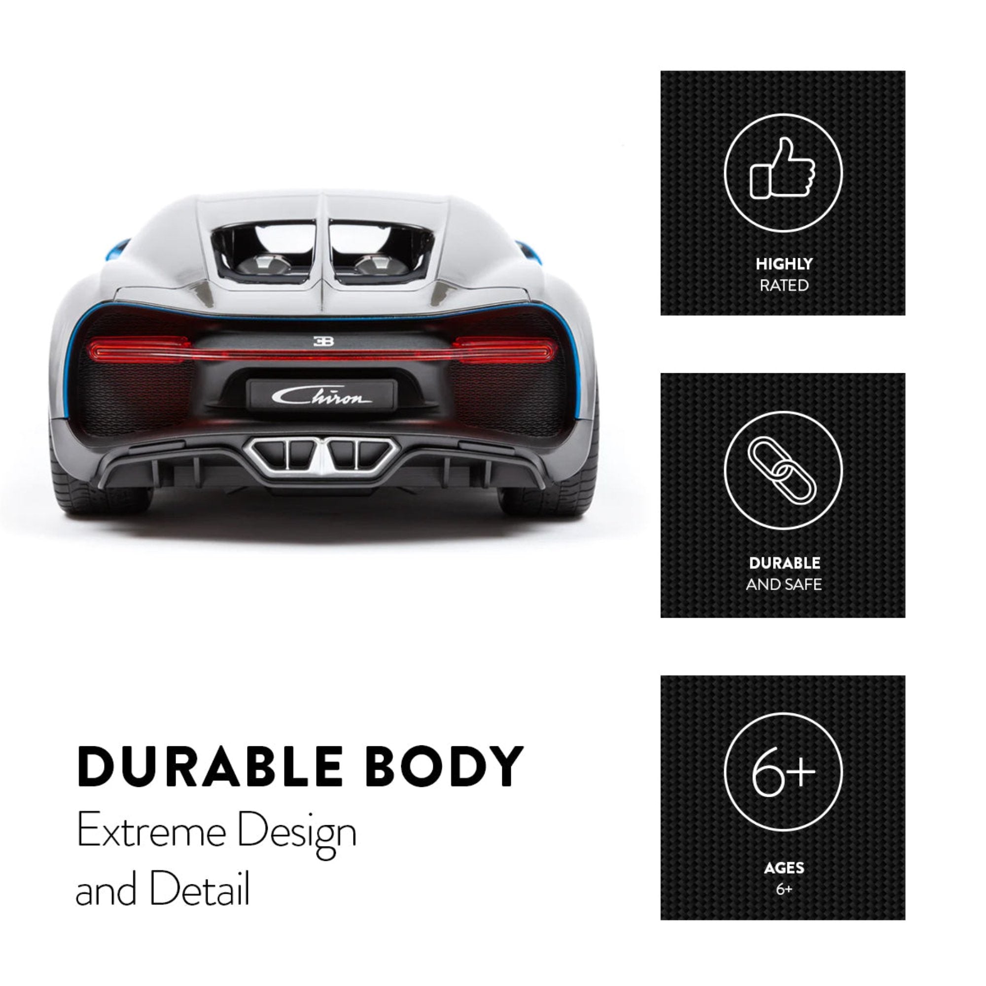 Bugatti Chiron 1:10 RTR Coche RC Eléctrico de 2,4 GHz