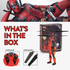 Figura voladora a control remoto con jetpack de Deadpool 