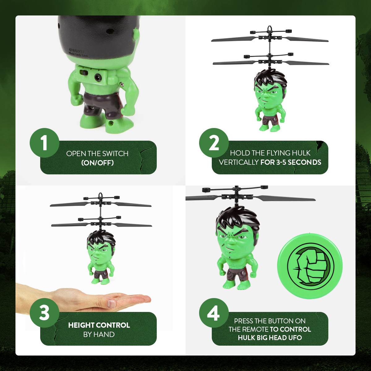 OVNI de cabeza grande de Hulk