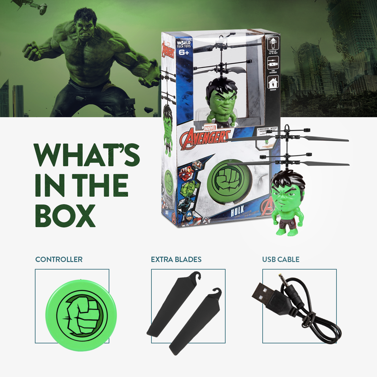 OVNI de cabeza grande de Hulk
