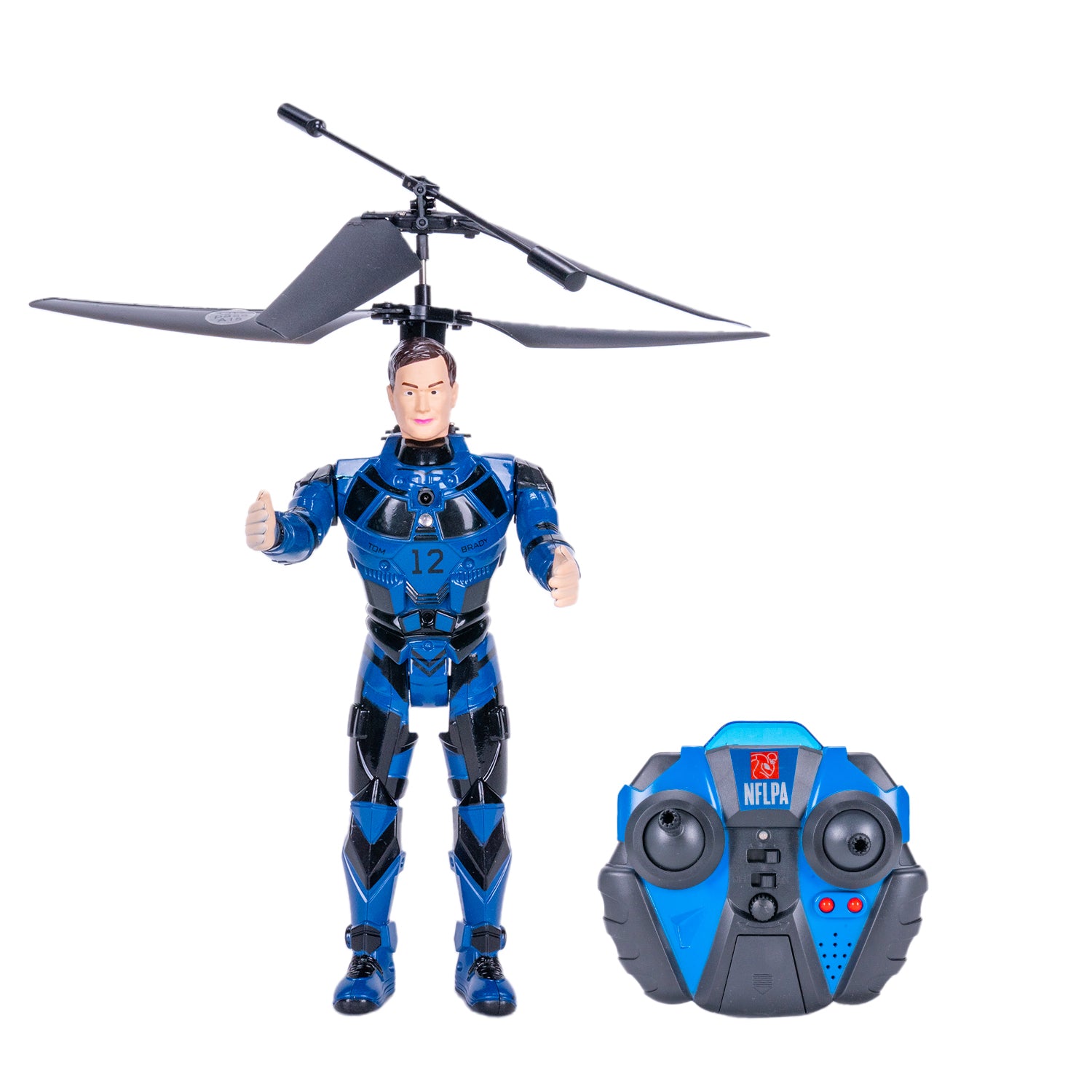 Helicóptero RC Tom Brady BlitzBots de 3,5 canales IR con licencia de la NFLPA