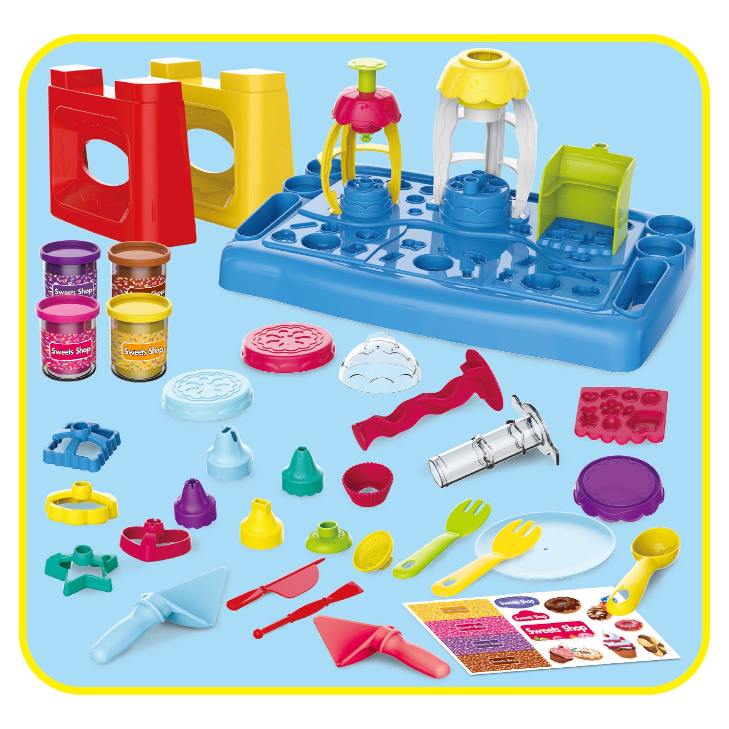 Tienda de dulces de masa de actividades, juego de 37 piezas