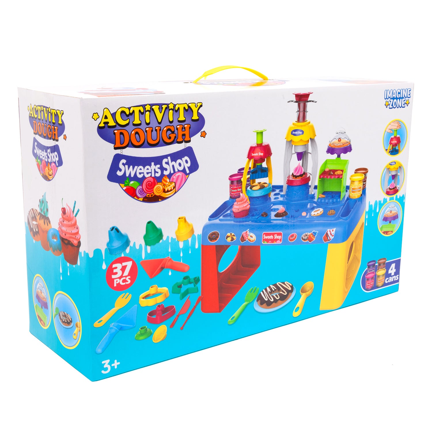 Tienda de dulces de masa de actividades, juego de 37 piezas